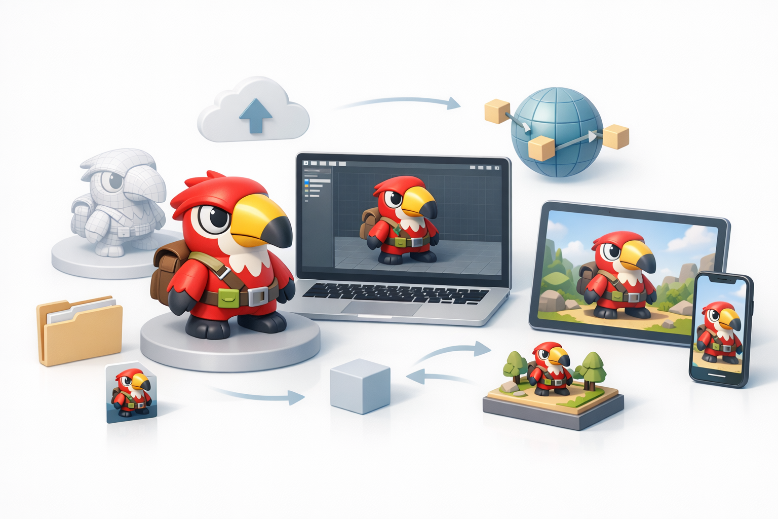 Exporting, Integrating, and Sharing Your 3D Model illustration