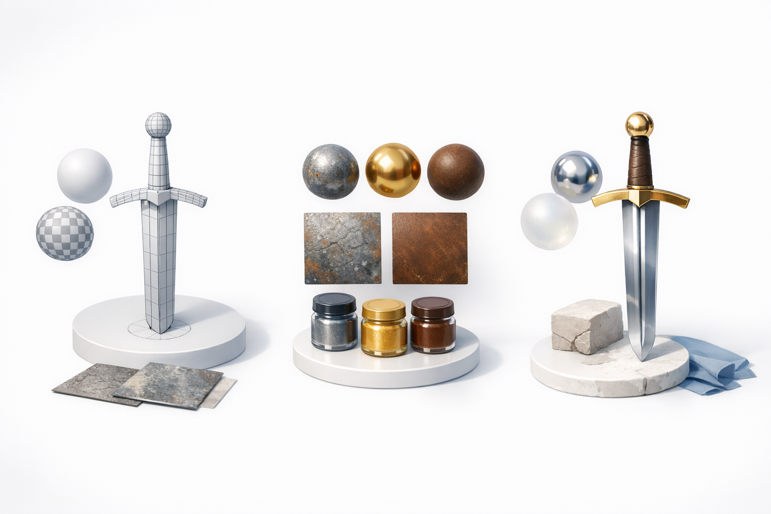 Texturing and Materials: Bringing the Sword to Life illustration
