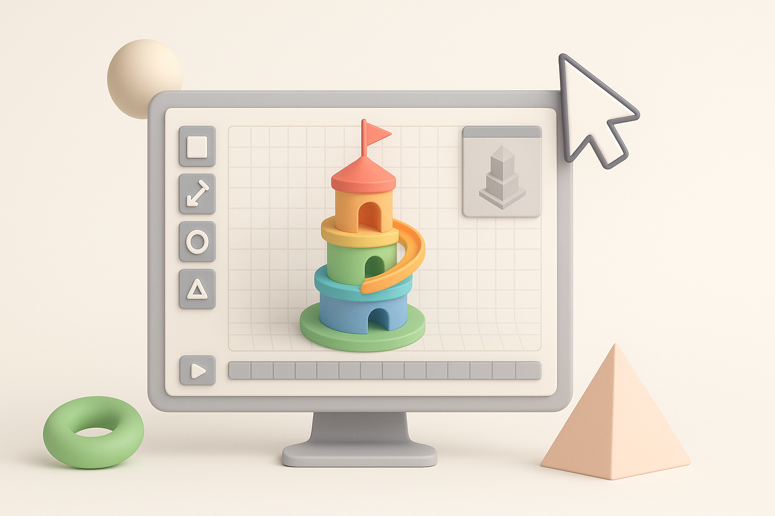 Overview: Tower of Hell 3D Model Creation illustration