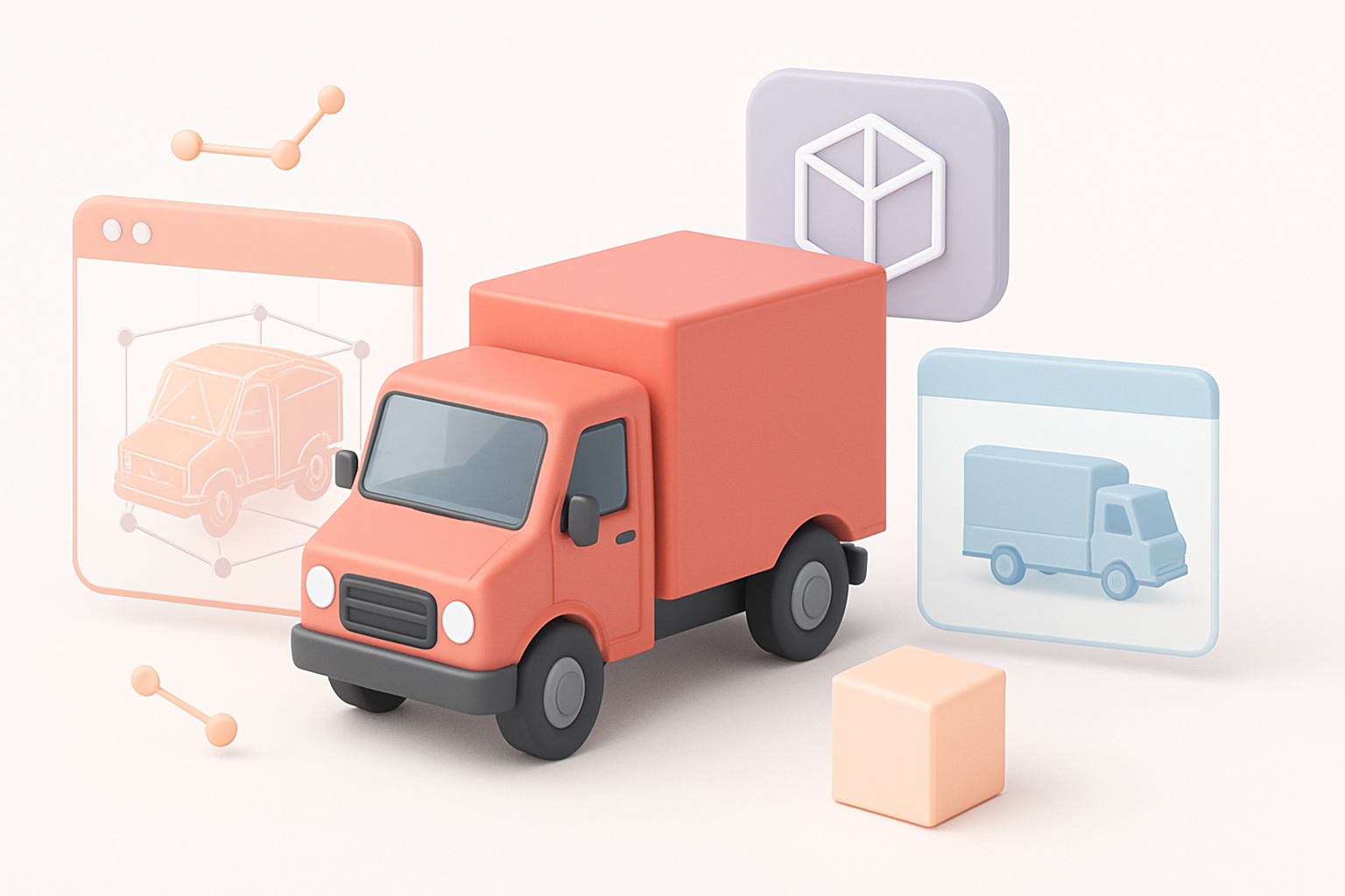 针对不同用途优化卡车3D模型示意图