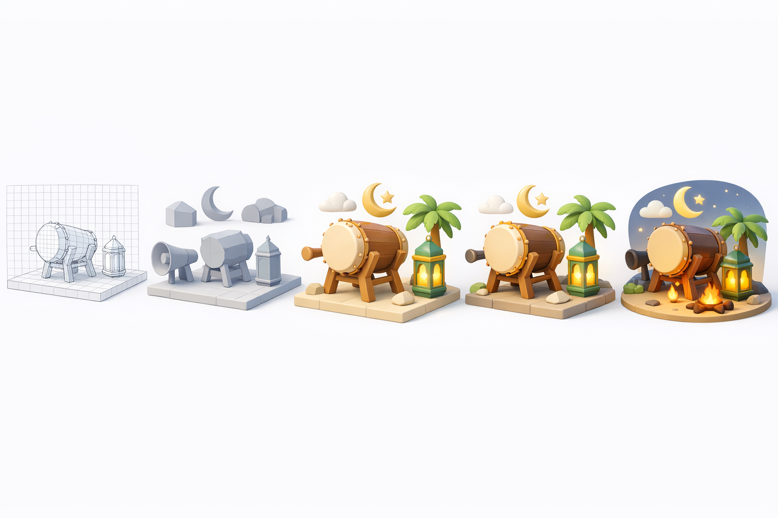 My Step-by-Step 3D Modeling Workflow illustration