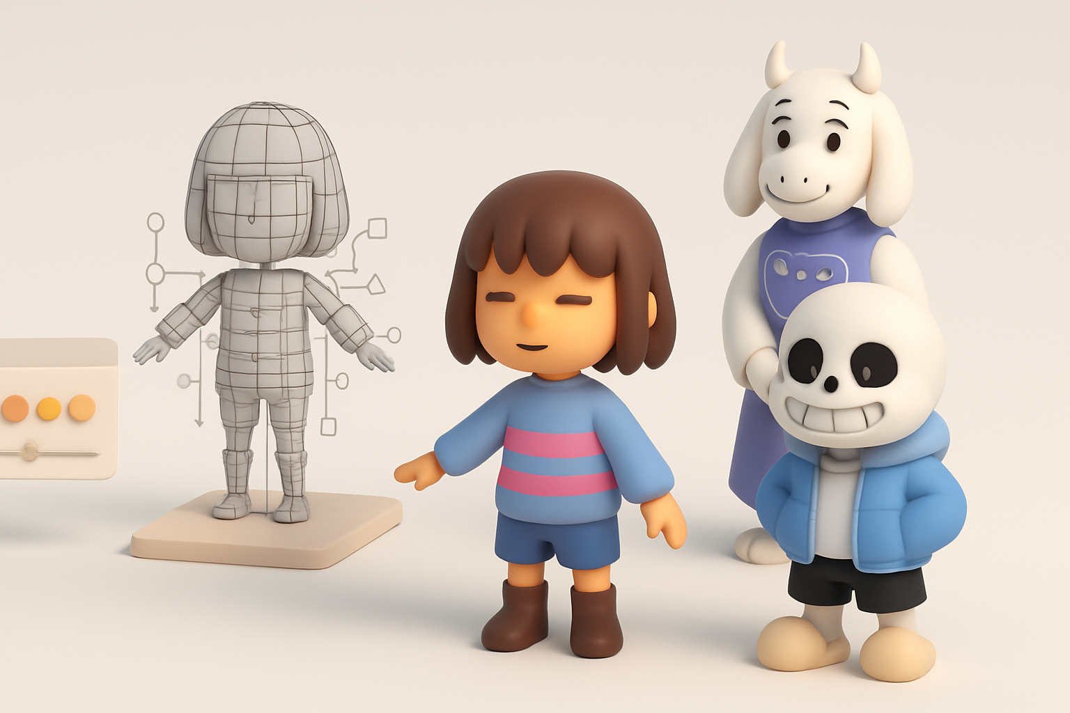 Rigging and Animating Undertale Characters illustration