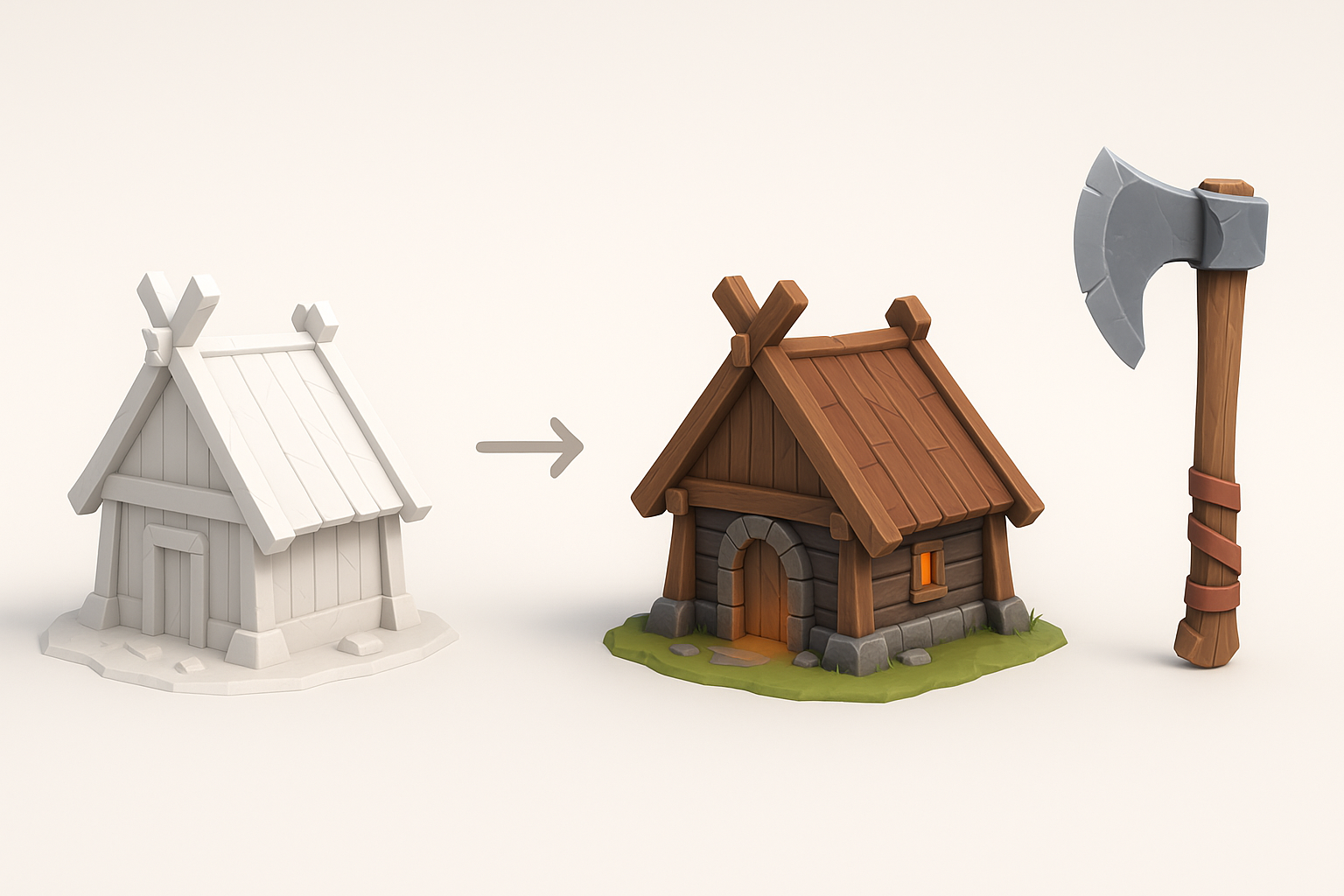优化和贴图 Valheim 模型插图