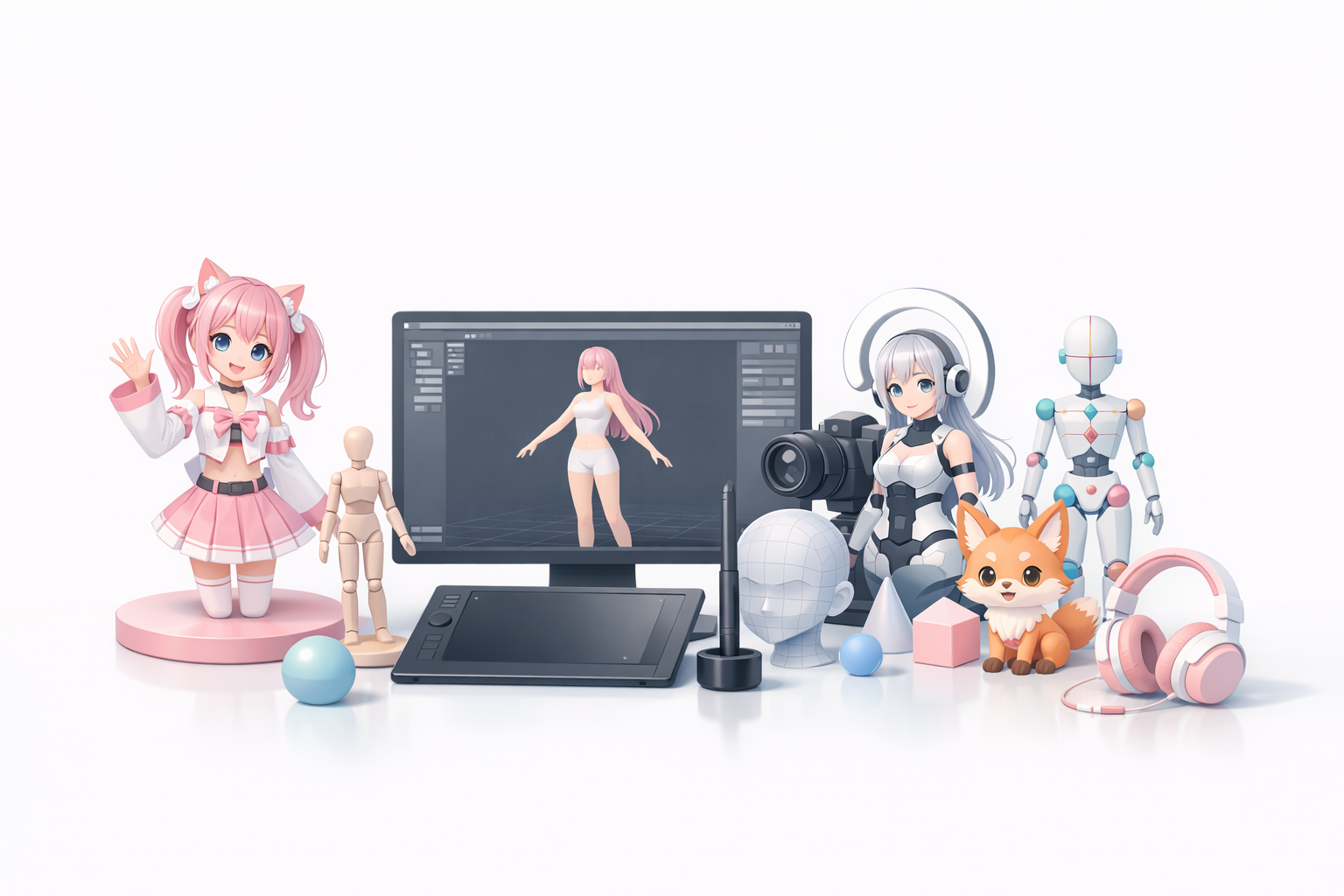 Иллюстрация к разделу о лучших программах для создания 3D-моделей VTuber