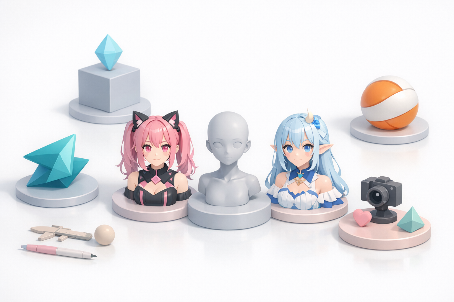 Иллюстрация к разделу сравнения программ для создания 3D-моделей VTuber