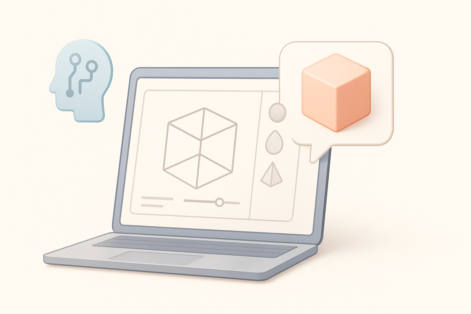 Using AI Tools for Efficient 3D Model Creation illustration