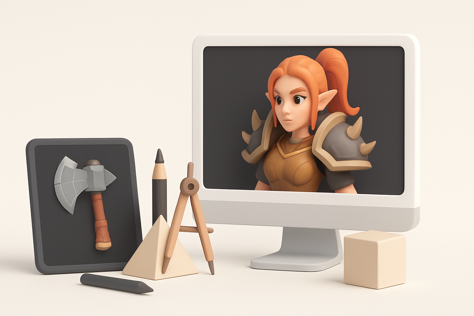 我的工作流:创建WoW风格的3D模型插图