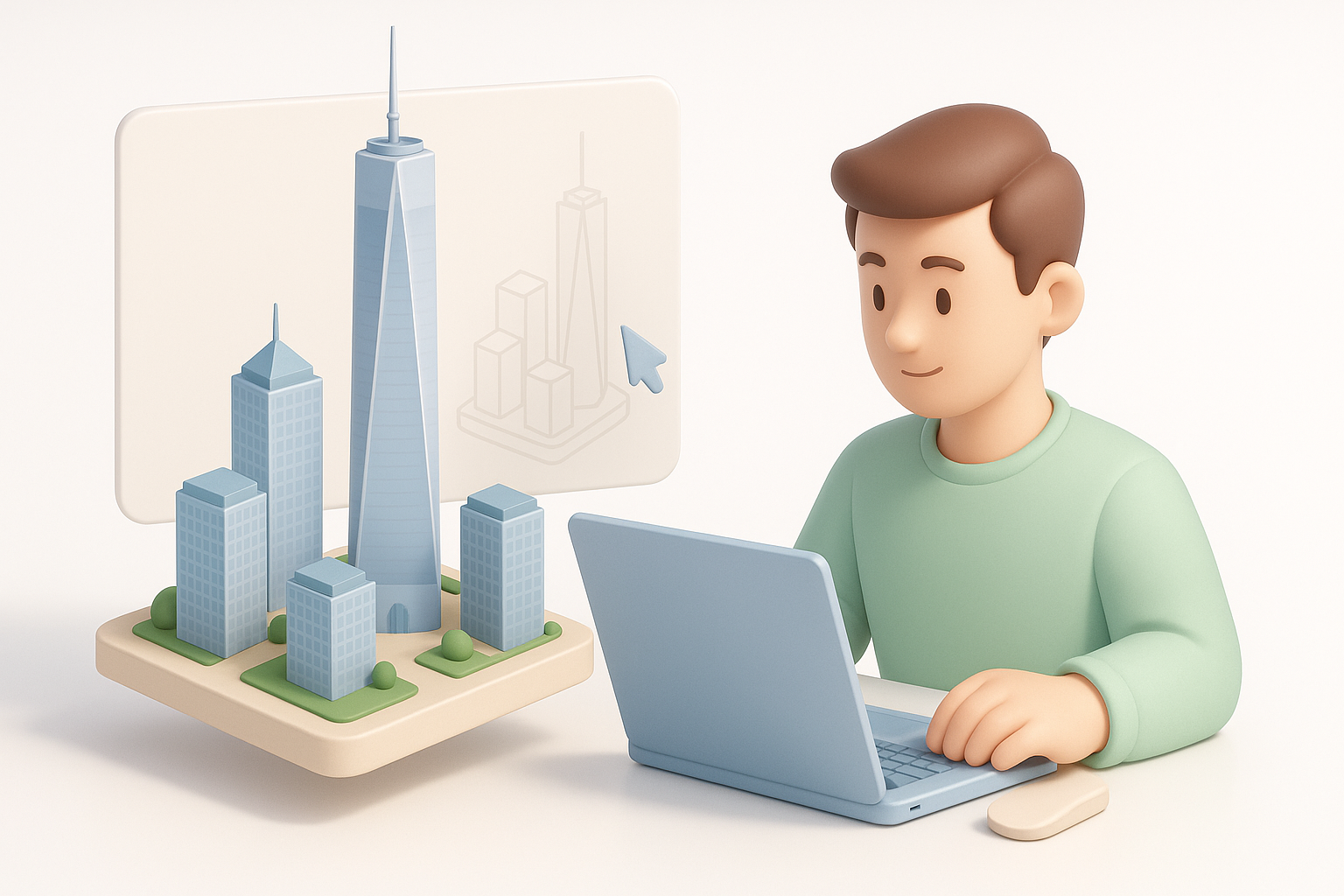 使用AI工具高效创建3D内容示意图