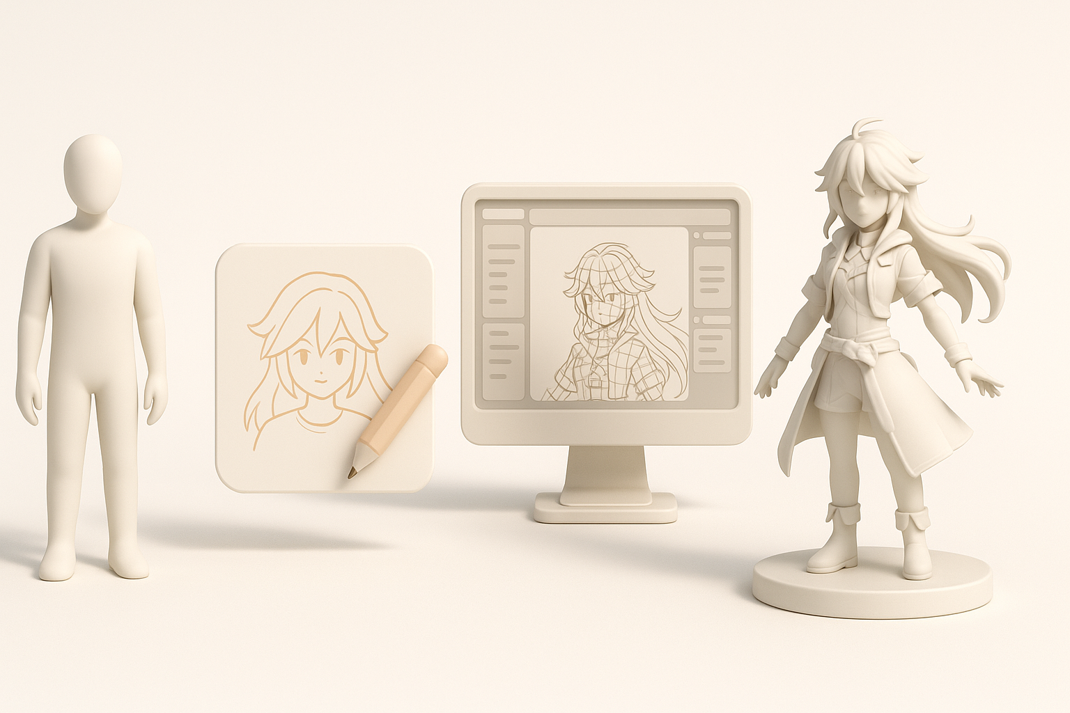 My Step-by-Step Workflow for Wuthering Waves 3D Models illustration
