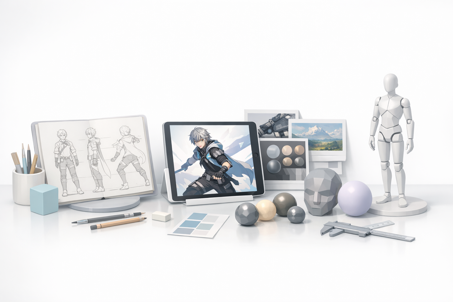 Preparing for 3D Modeling illustration
