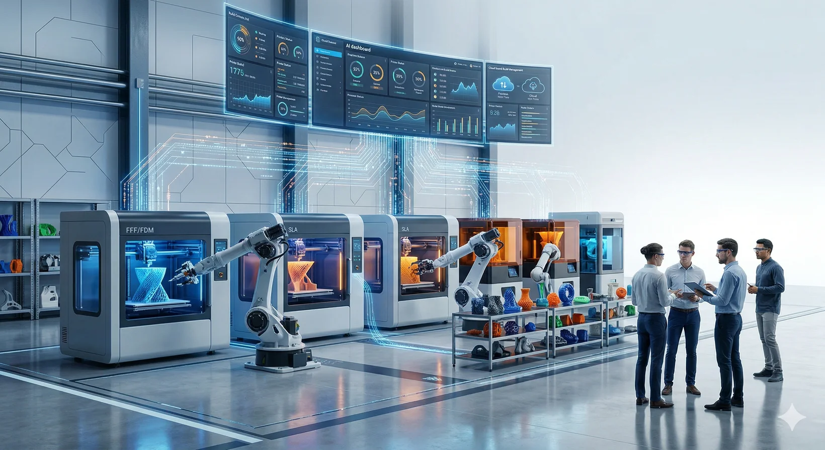 AI 管理 3D 打印农场