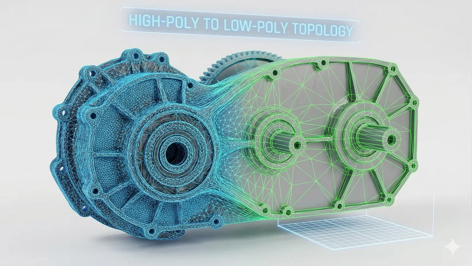 AI smart retopology and mesh optimization