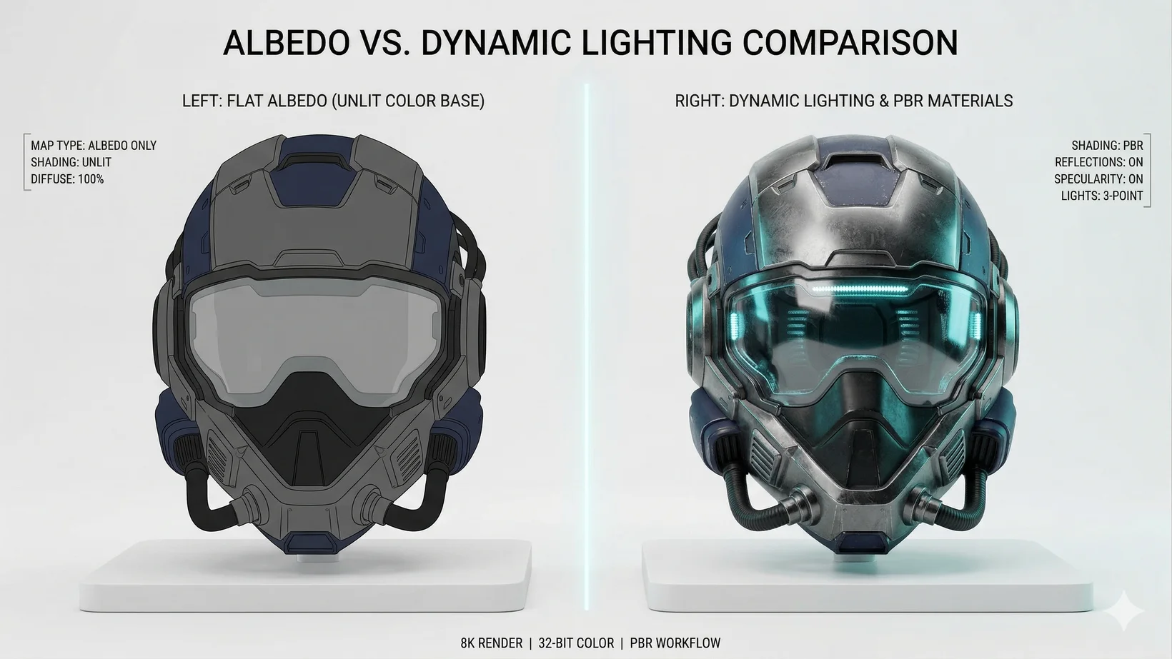 Neutral Lighting 3D Asset