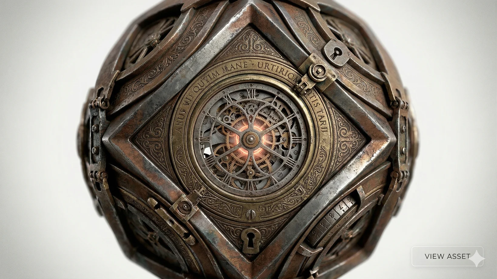 Physically based rendering material applied to a 3D model