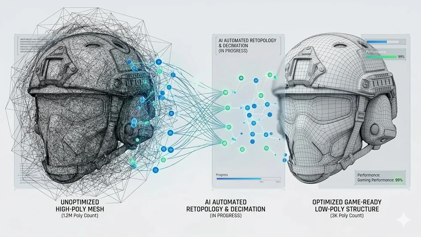 AI 3D Model Optimization Process