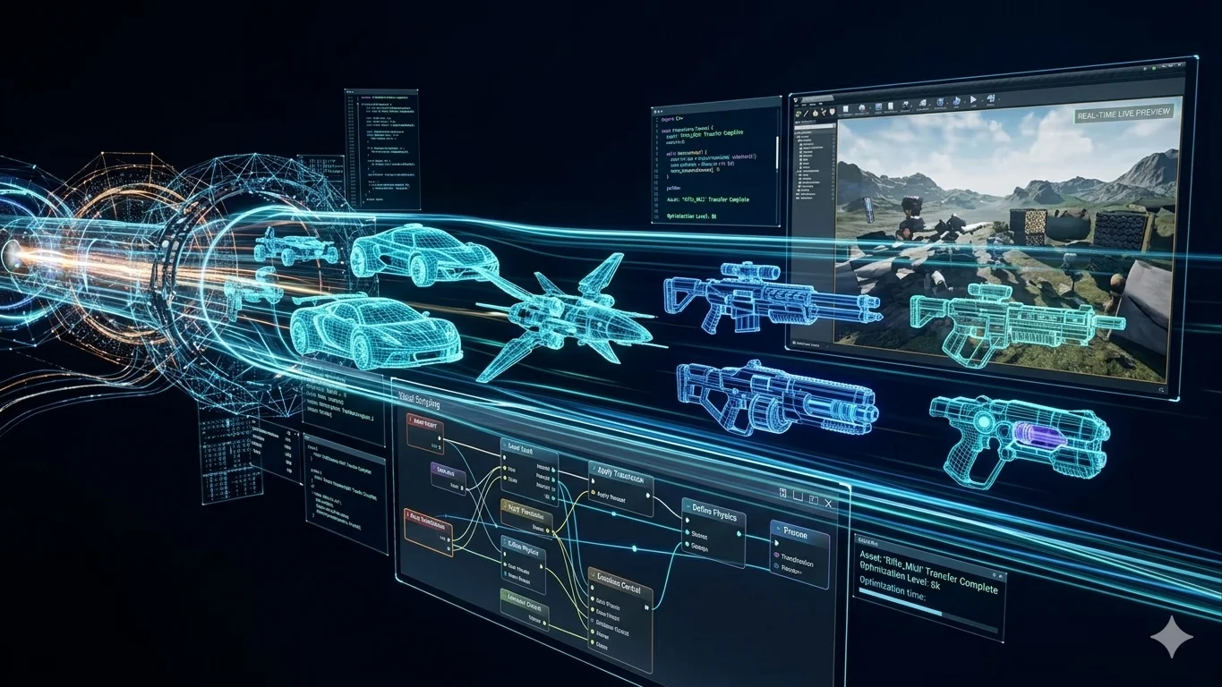 AI-driven 3D generation pipeline