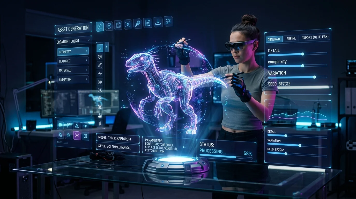 Голографічний інтерфейс генерації 3D-ресурсів