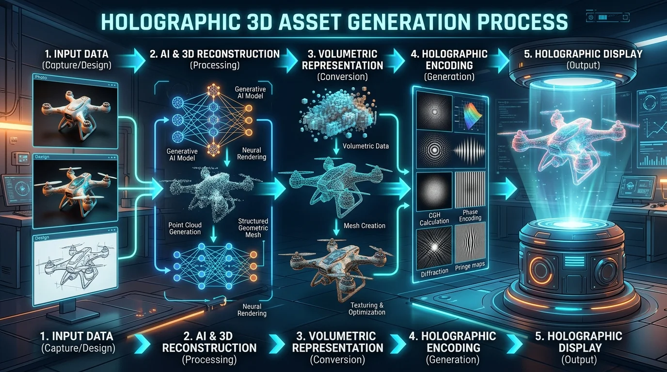 Процес генерації голографічного 3D-асету