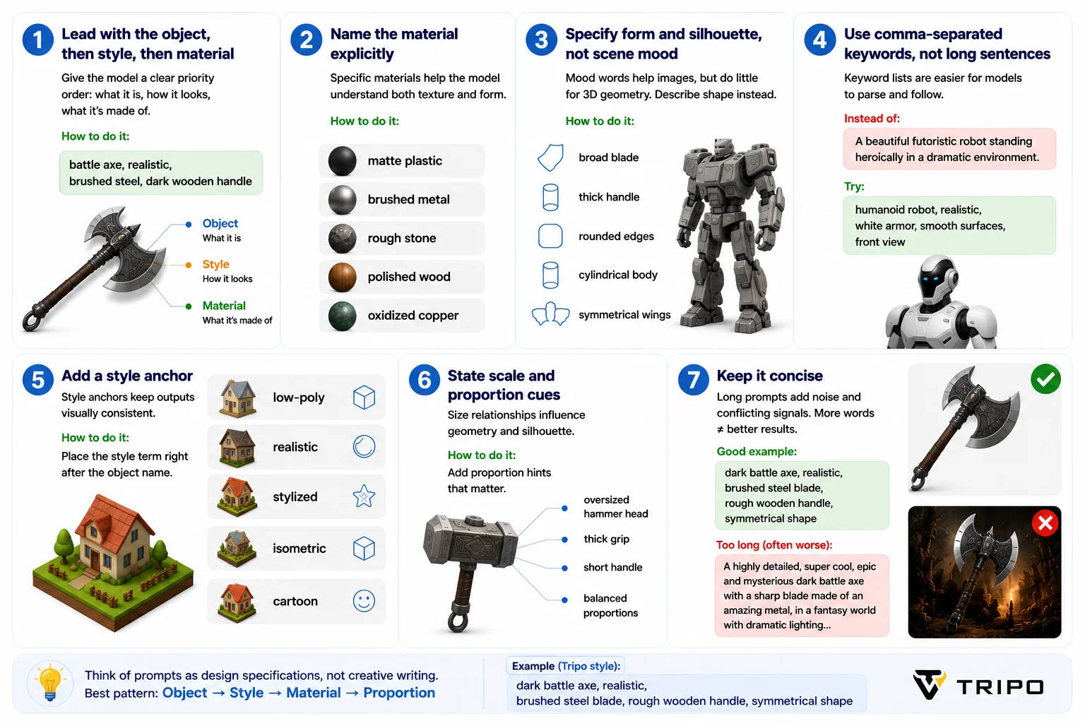 Promt For Image Ruls 25 dicas de prompts de imagem para 3D para modelos AI 3D mais nítidos
