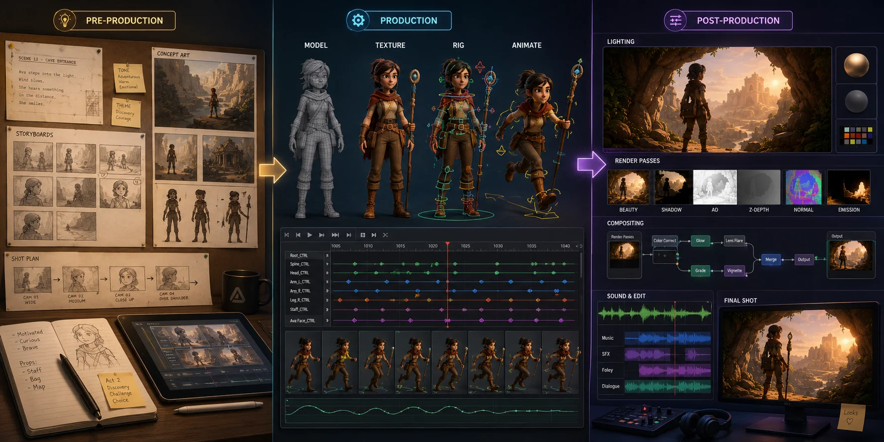 3d animation pipeline overview
