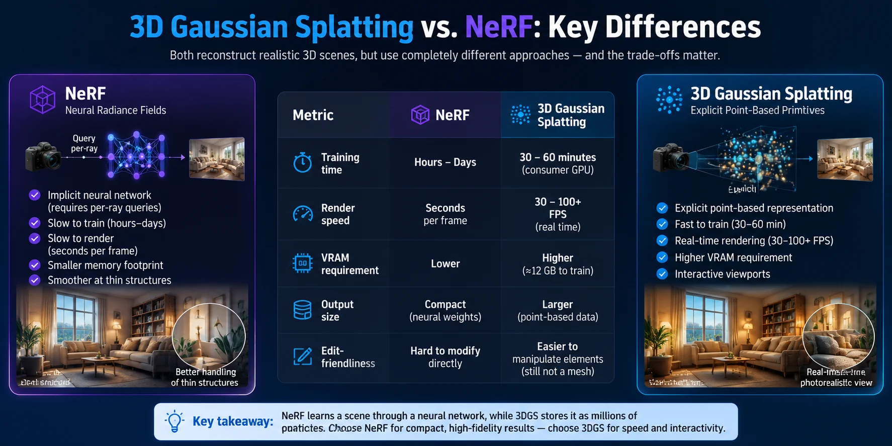 3d gaussian splatting 3d gaussian splatting vs nerf key differences
