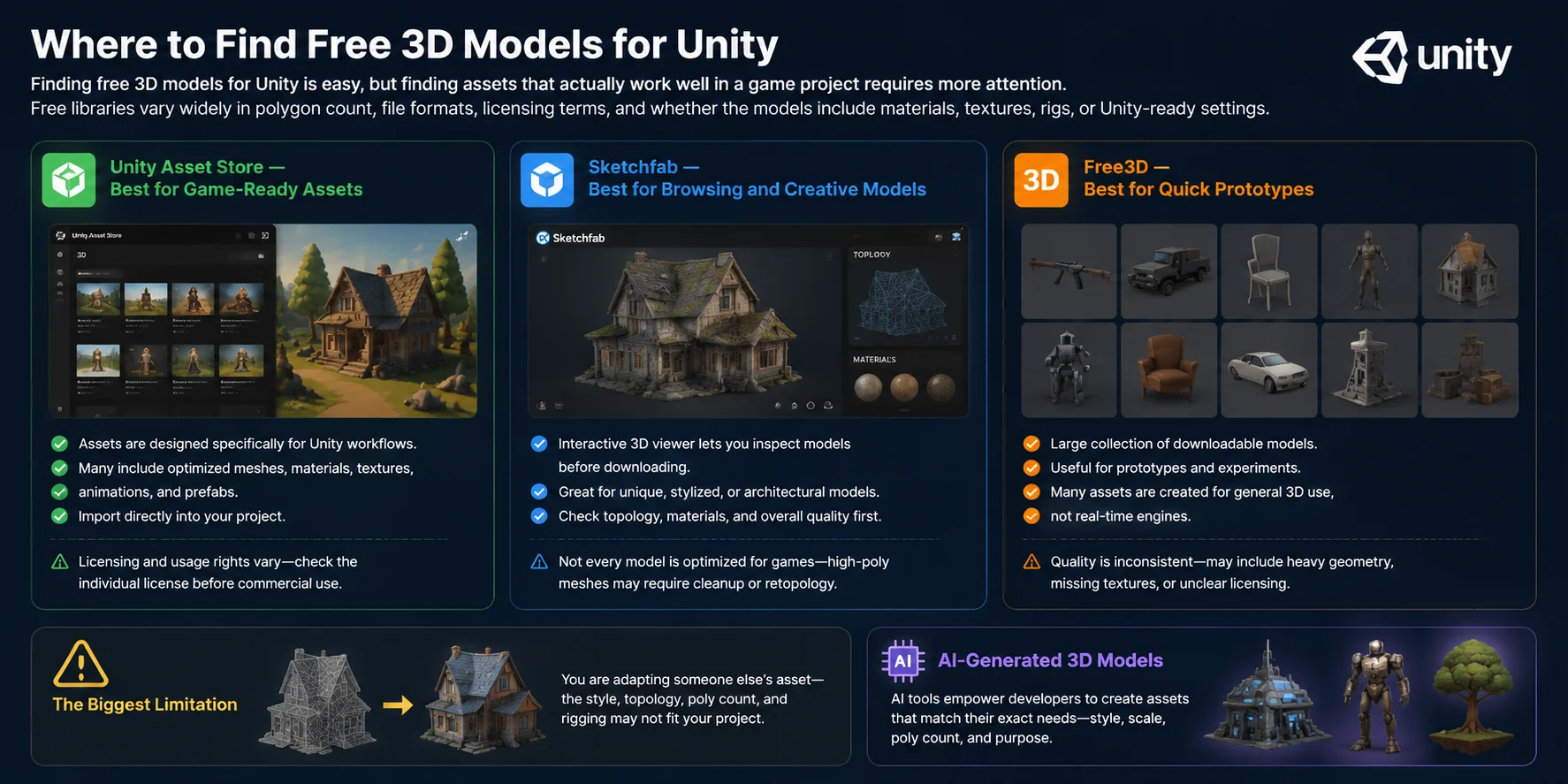 3d model for unity free3d best for quick prototypes