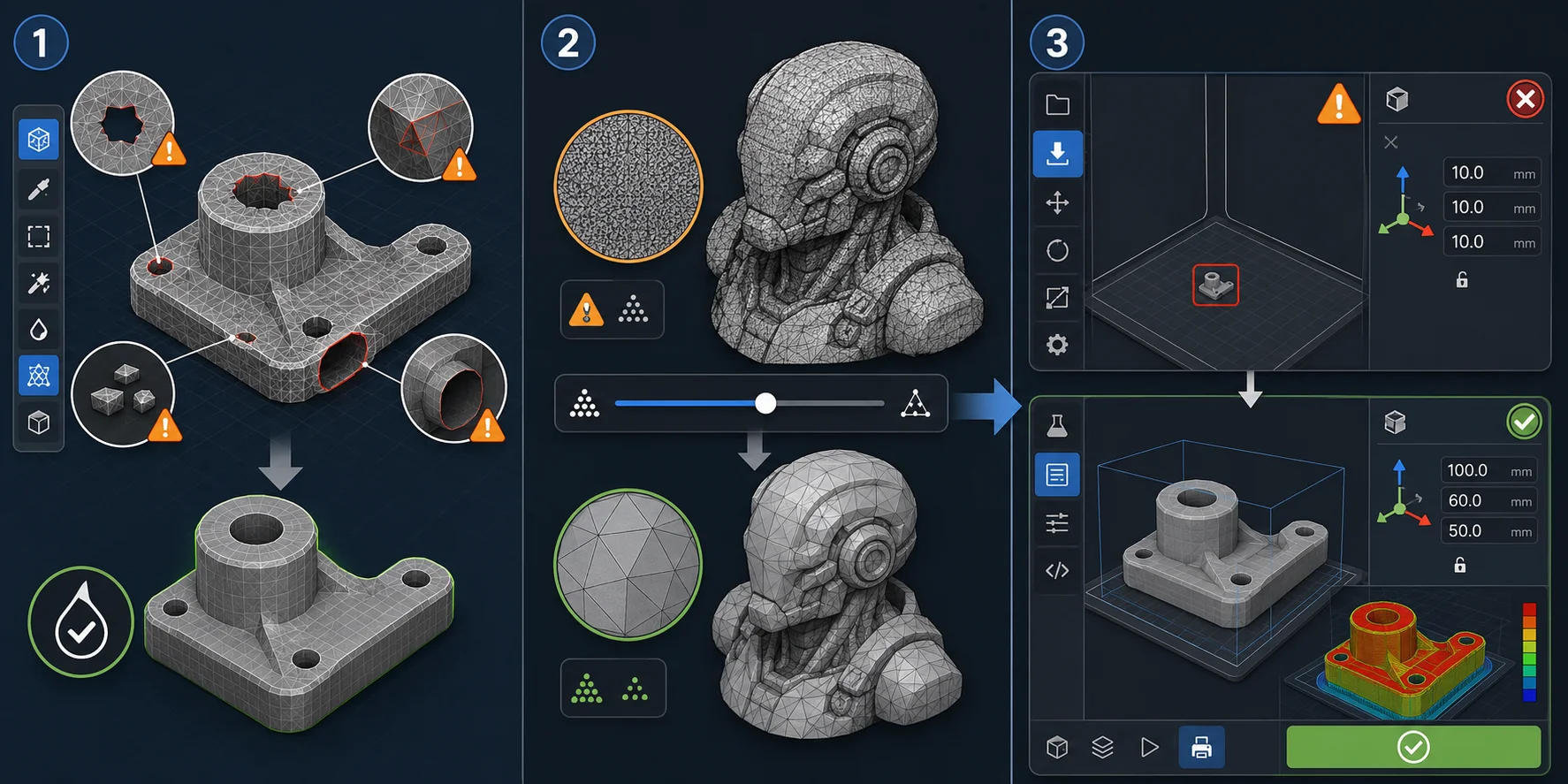 repair before slicing