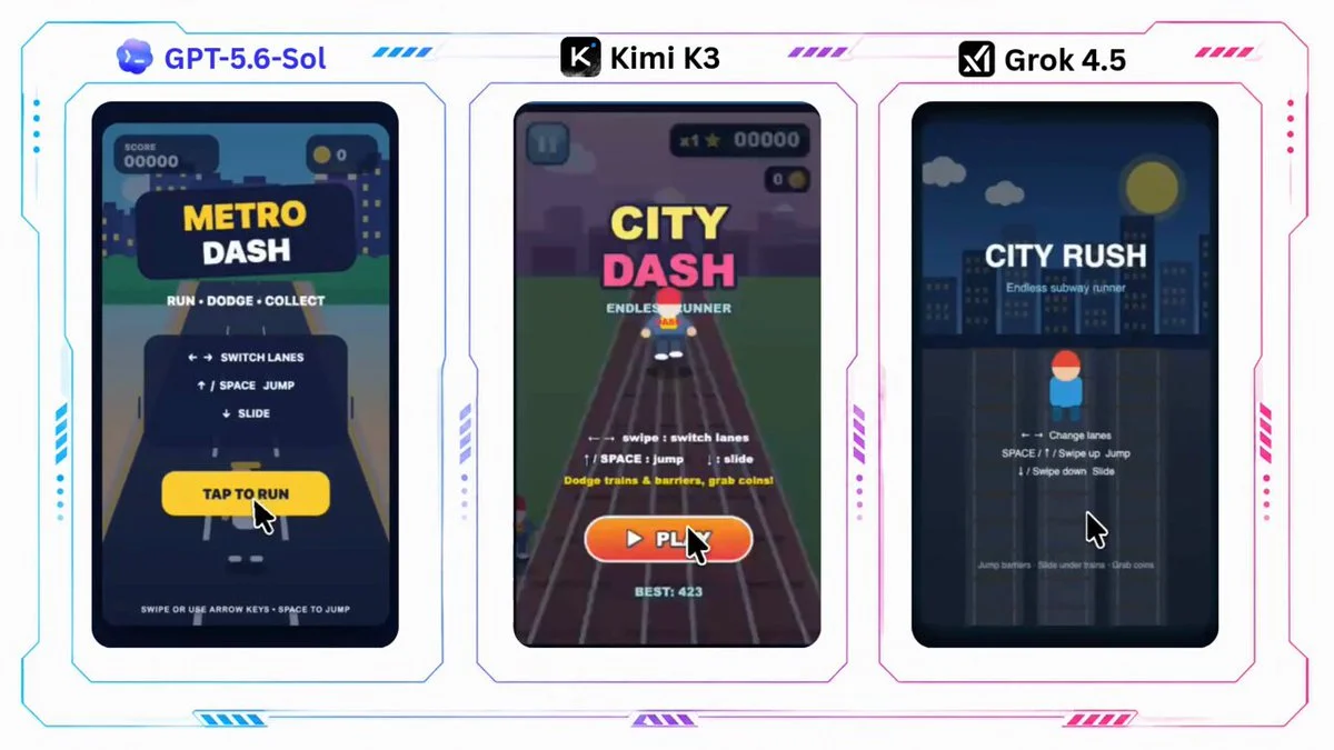 Prompt de Kimi K3 para un juego al estilo Subway Surfers