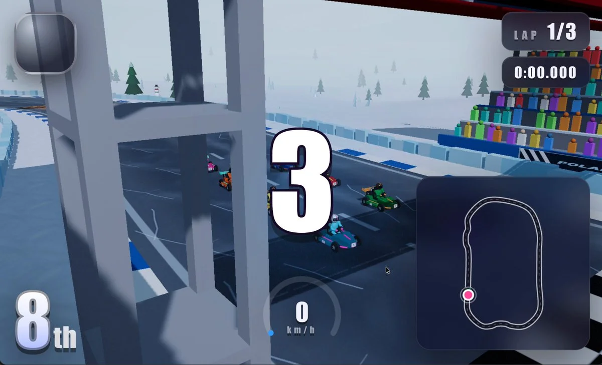 AAA kart racing game in Three.js