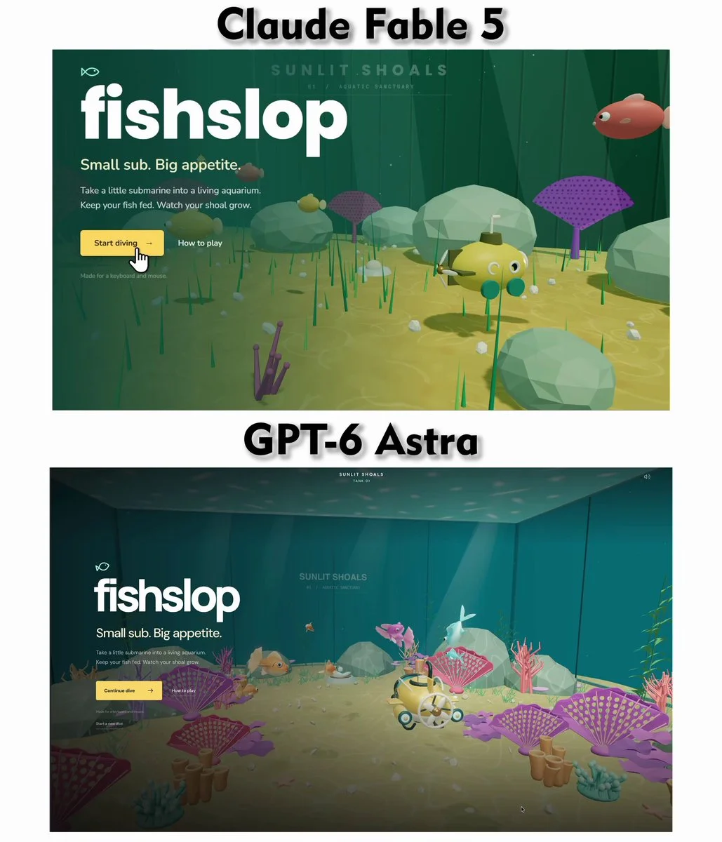 Reference-image 3D aquarium game