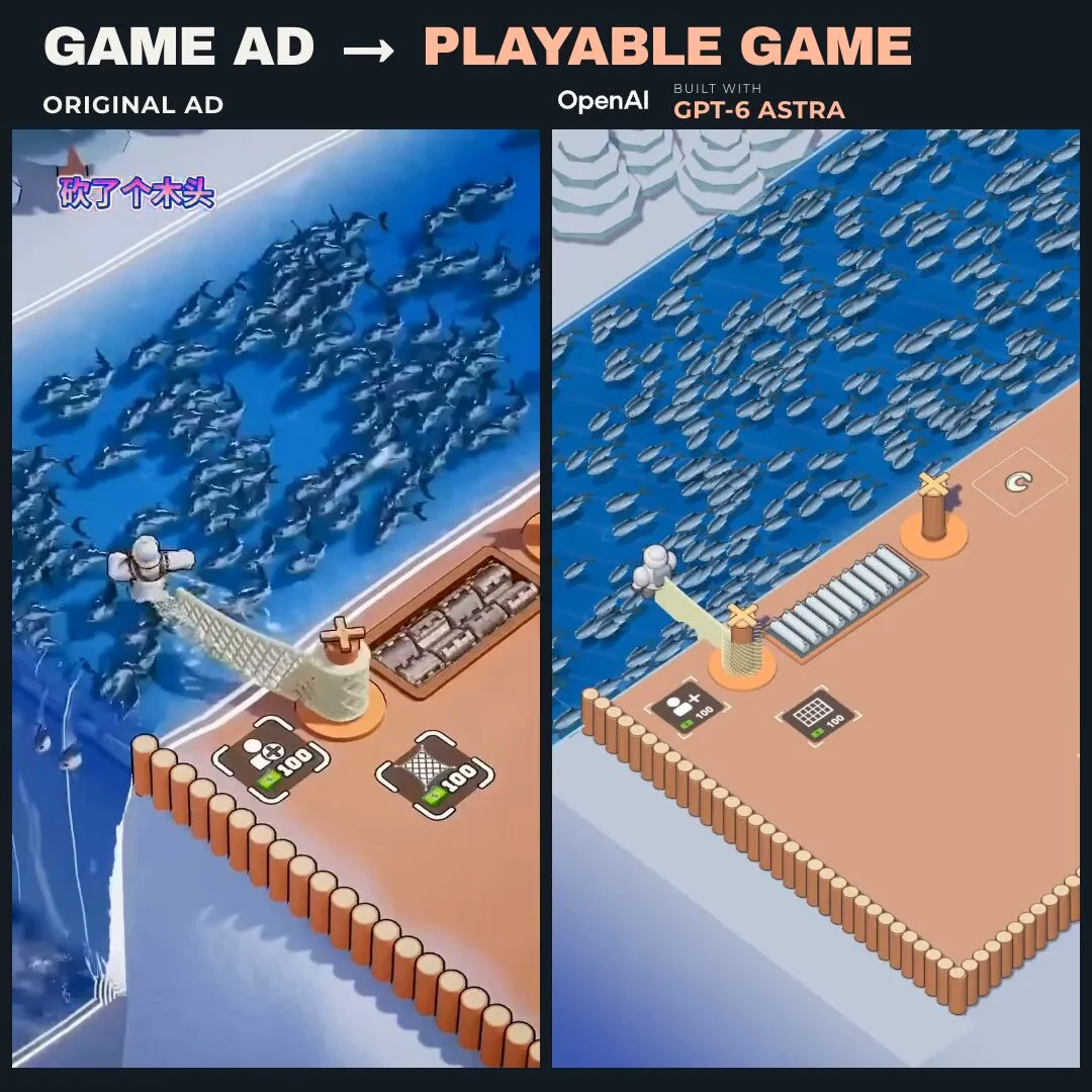 Spielbares Remake einer Mobile-Game-Werbung