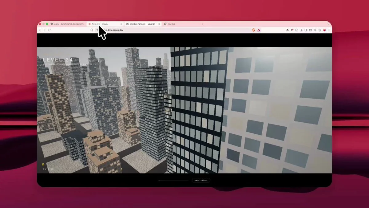 Walkable office with 32 animated people