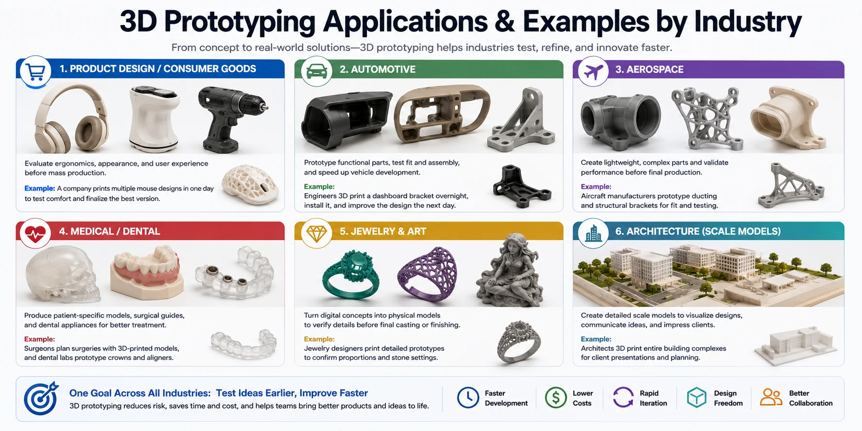 3d prototyping applications by industry