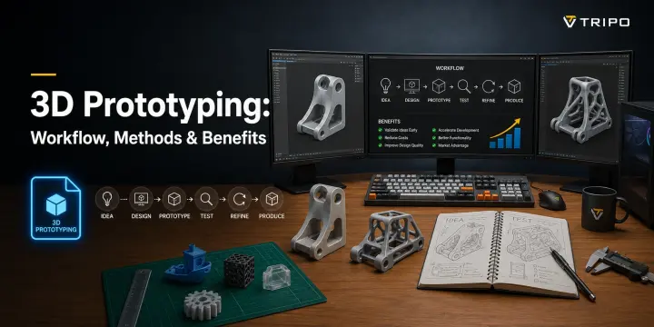 3d prototyping workflow cad models and printed parts