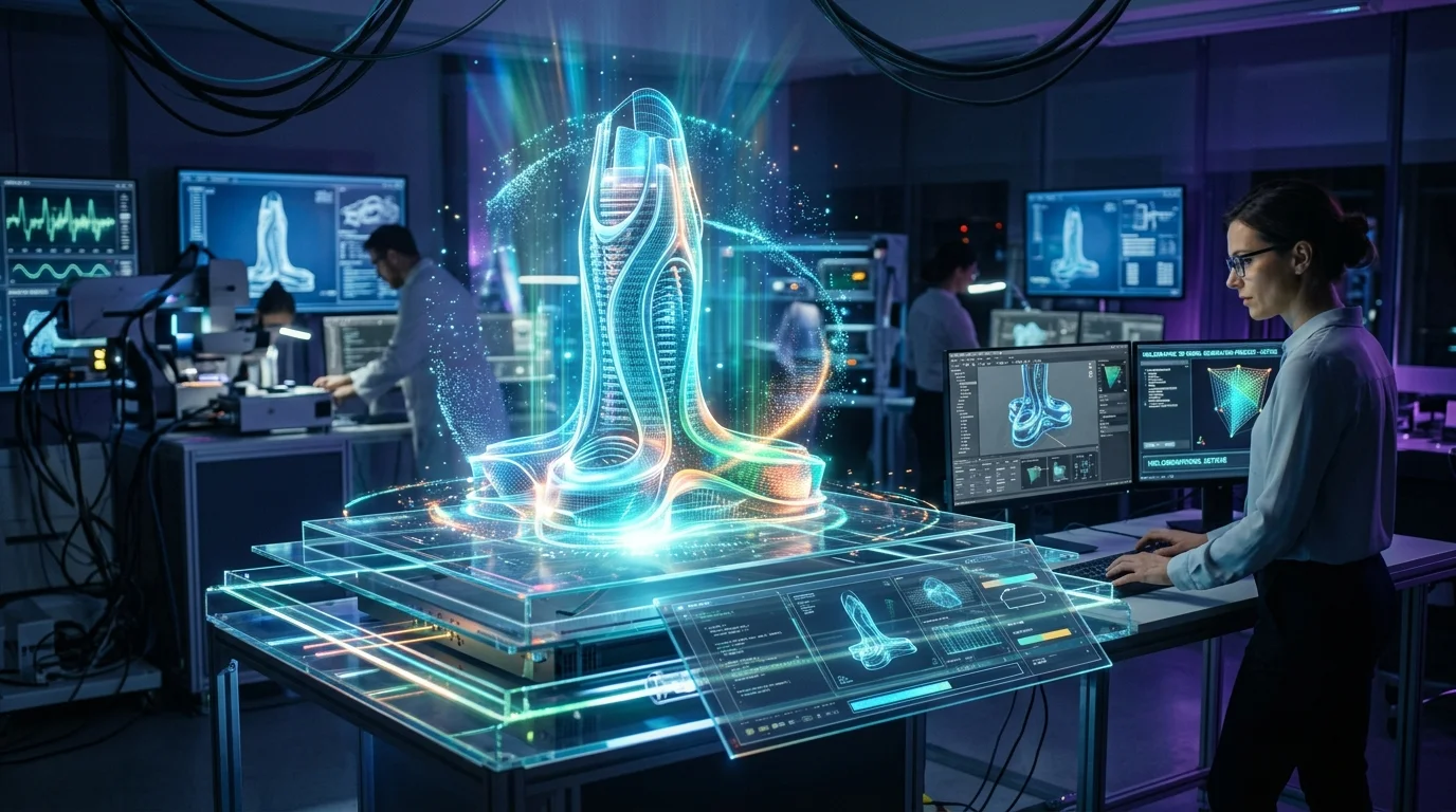 全息 3D 模型生成过程