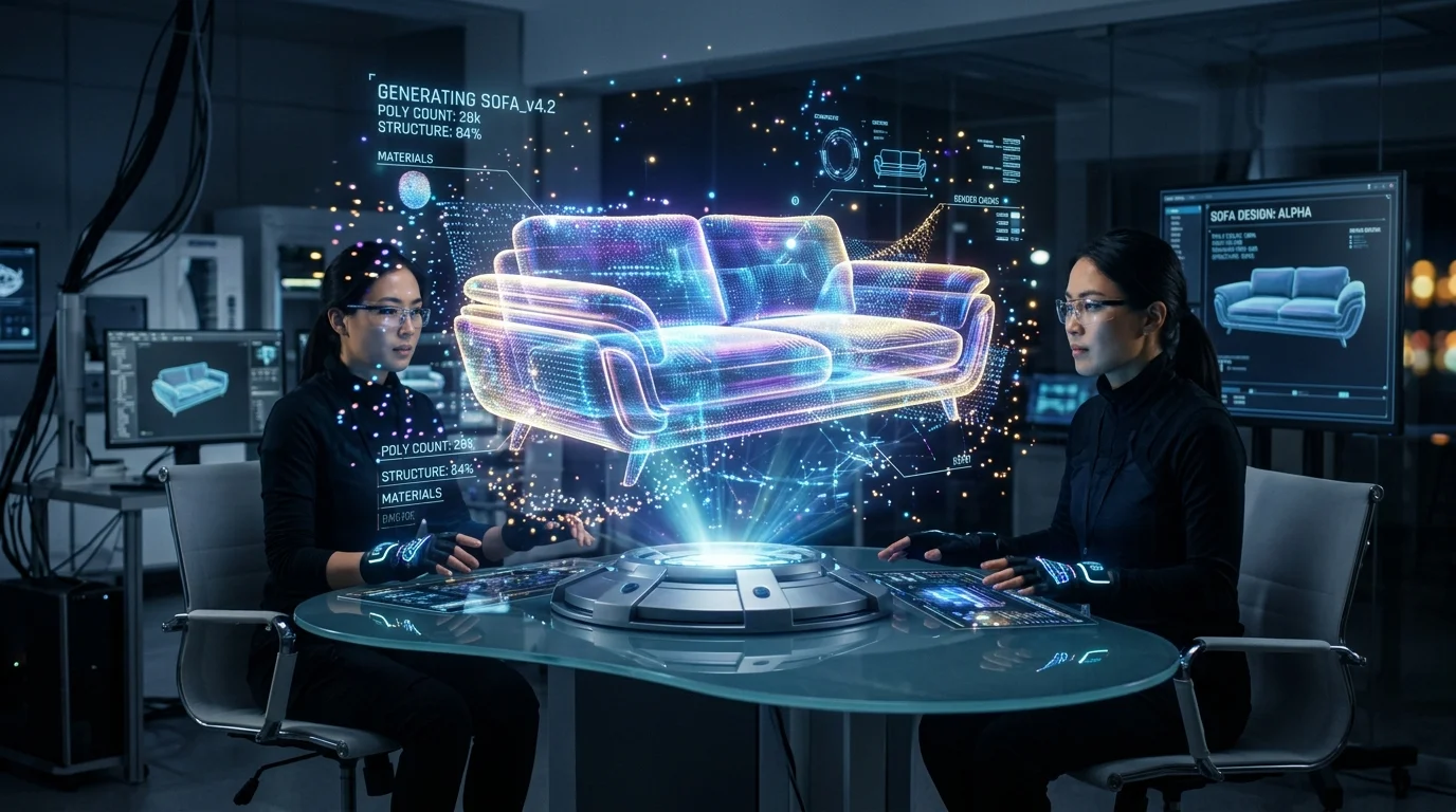 Holographic 3D Sofa Generation