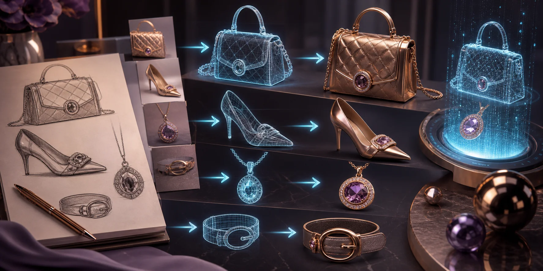 ai 3d for fashion design ai generated accessories props and ar try on assets