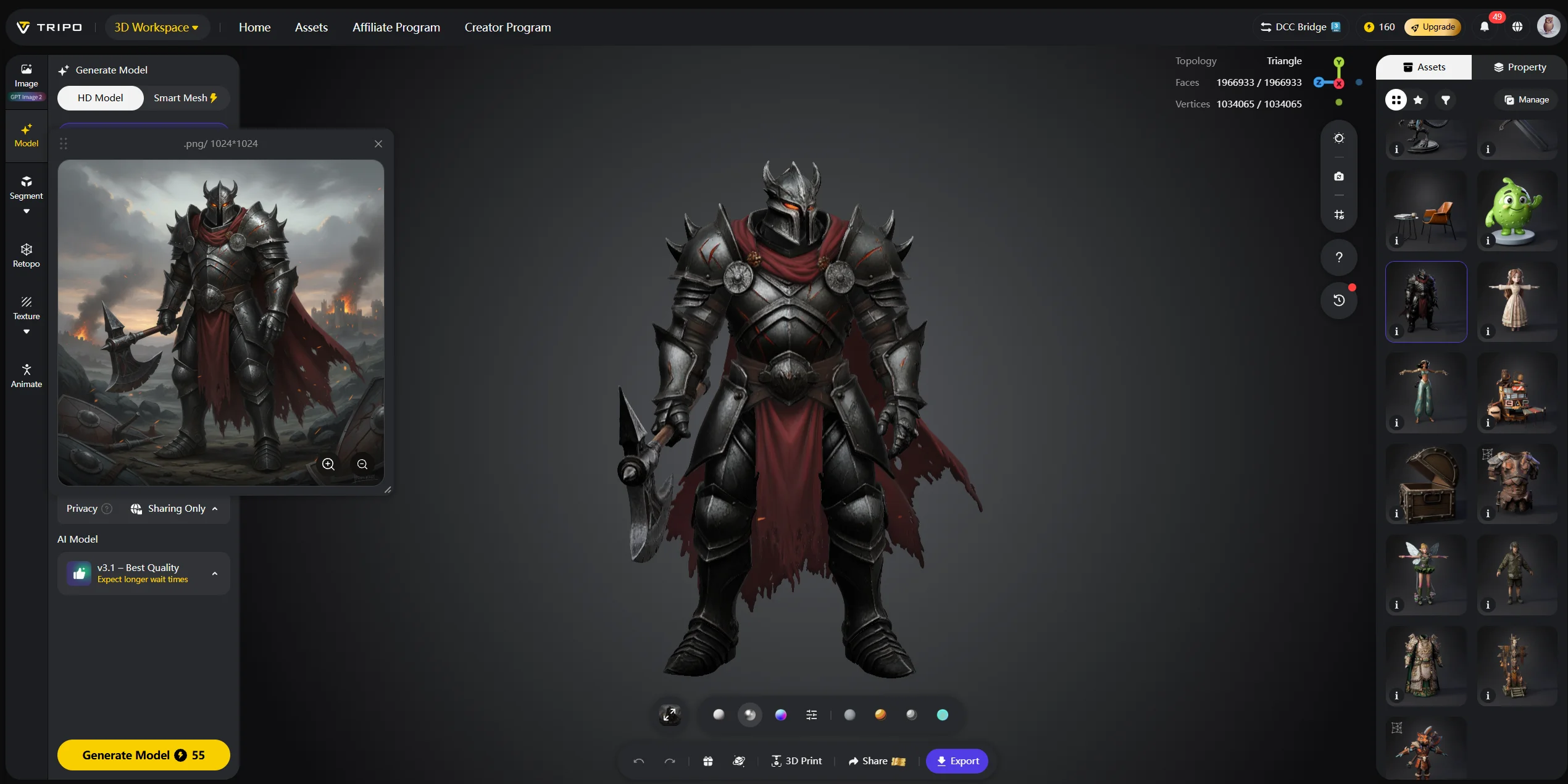ai 3d model examples 1 characters and creatures