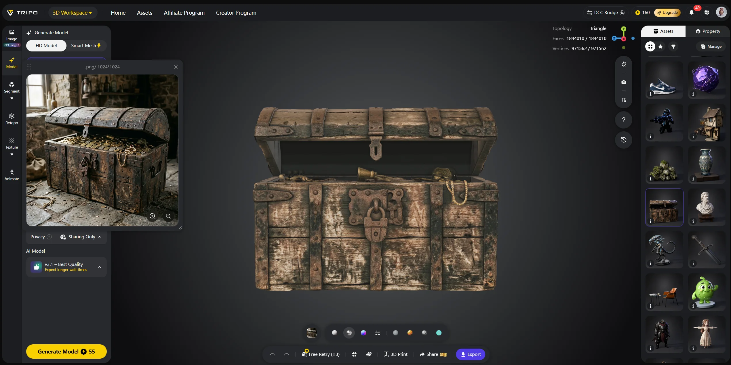 ai 3d model examples 2 props and objects 3