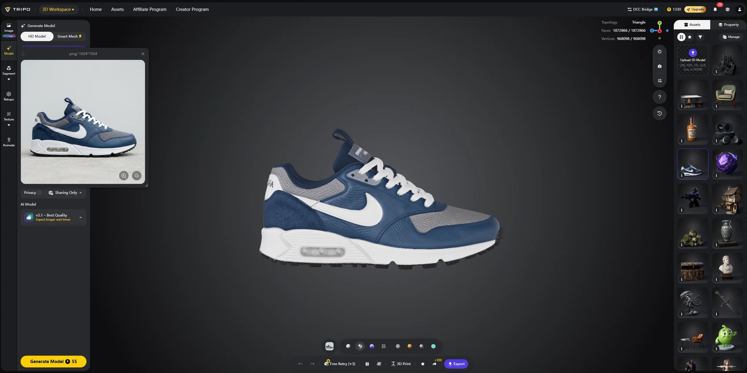 ai 3d model examples 4 product models and e commerce assets