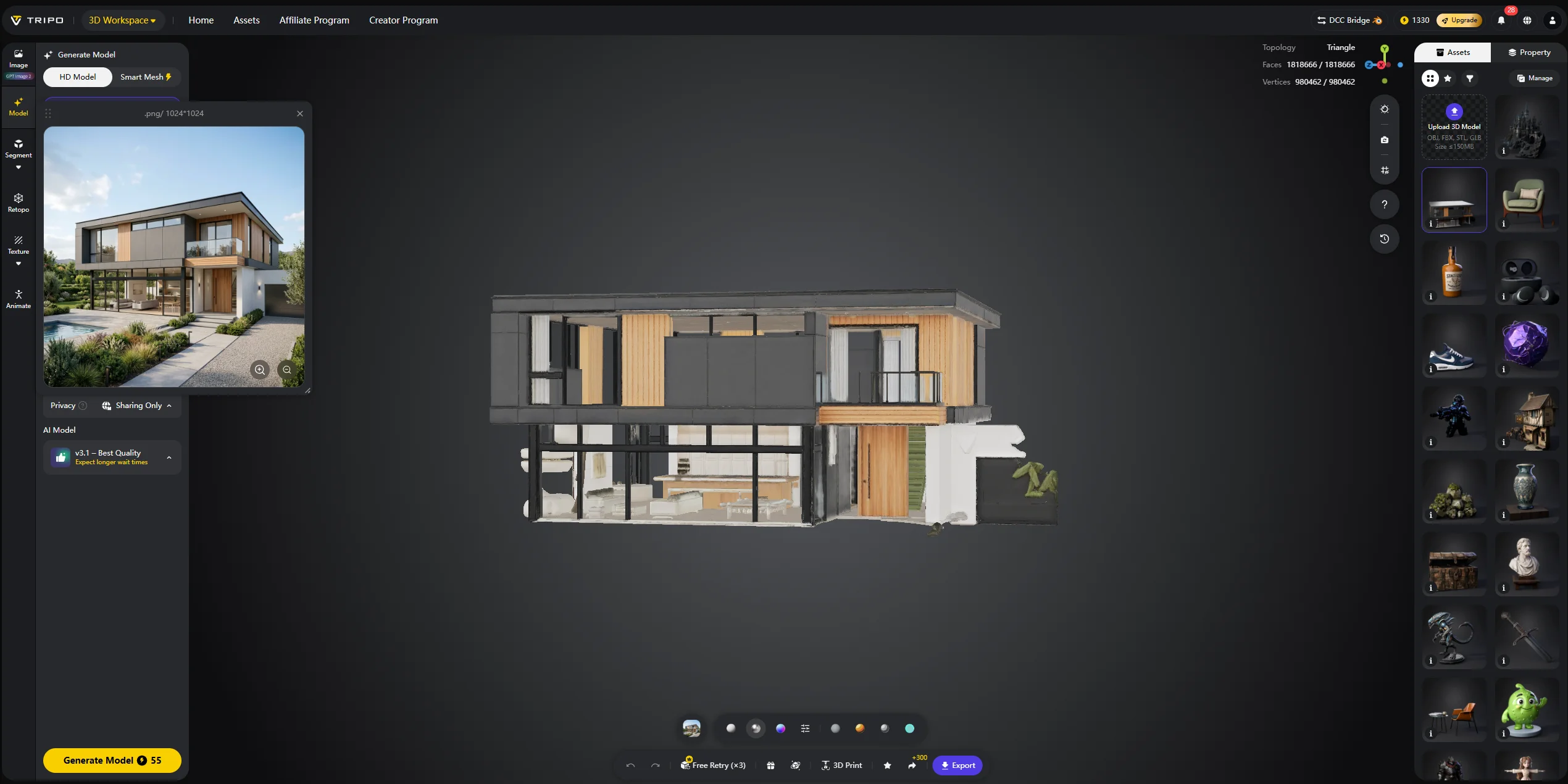 ai 3d model examples 5 architecture and environments