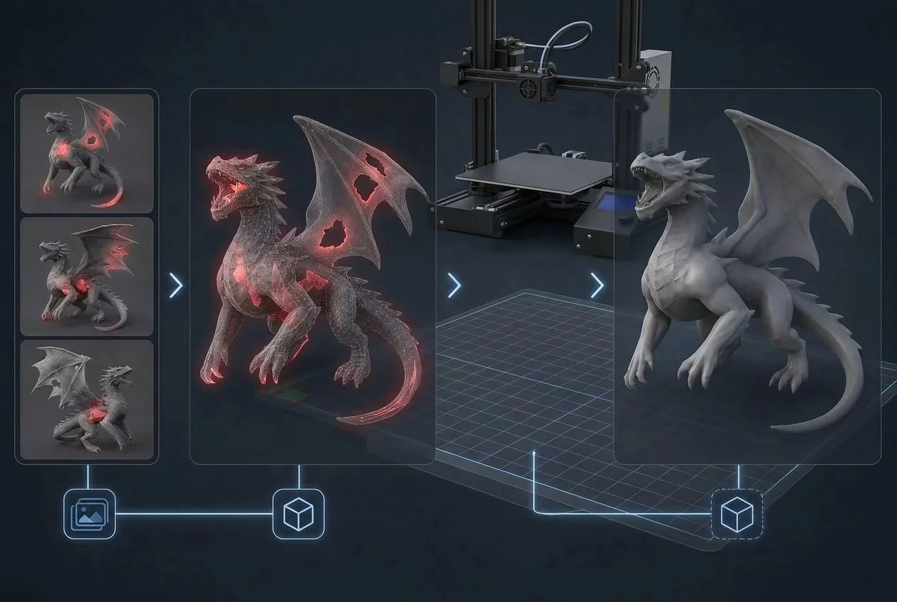 ai 3d model limitations not ready for 3d printing without cleanup