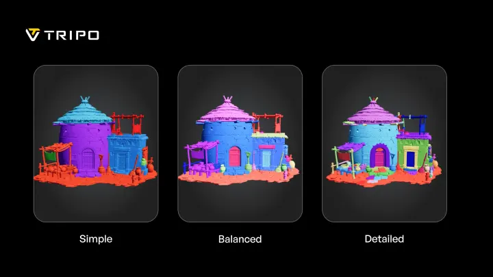 three ai 3d model segmentation precision levels