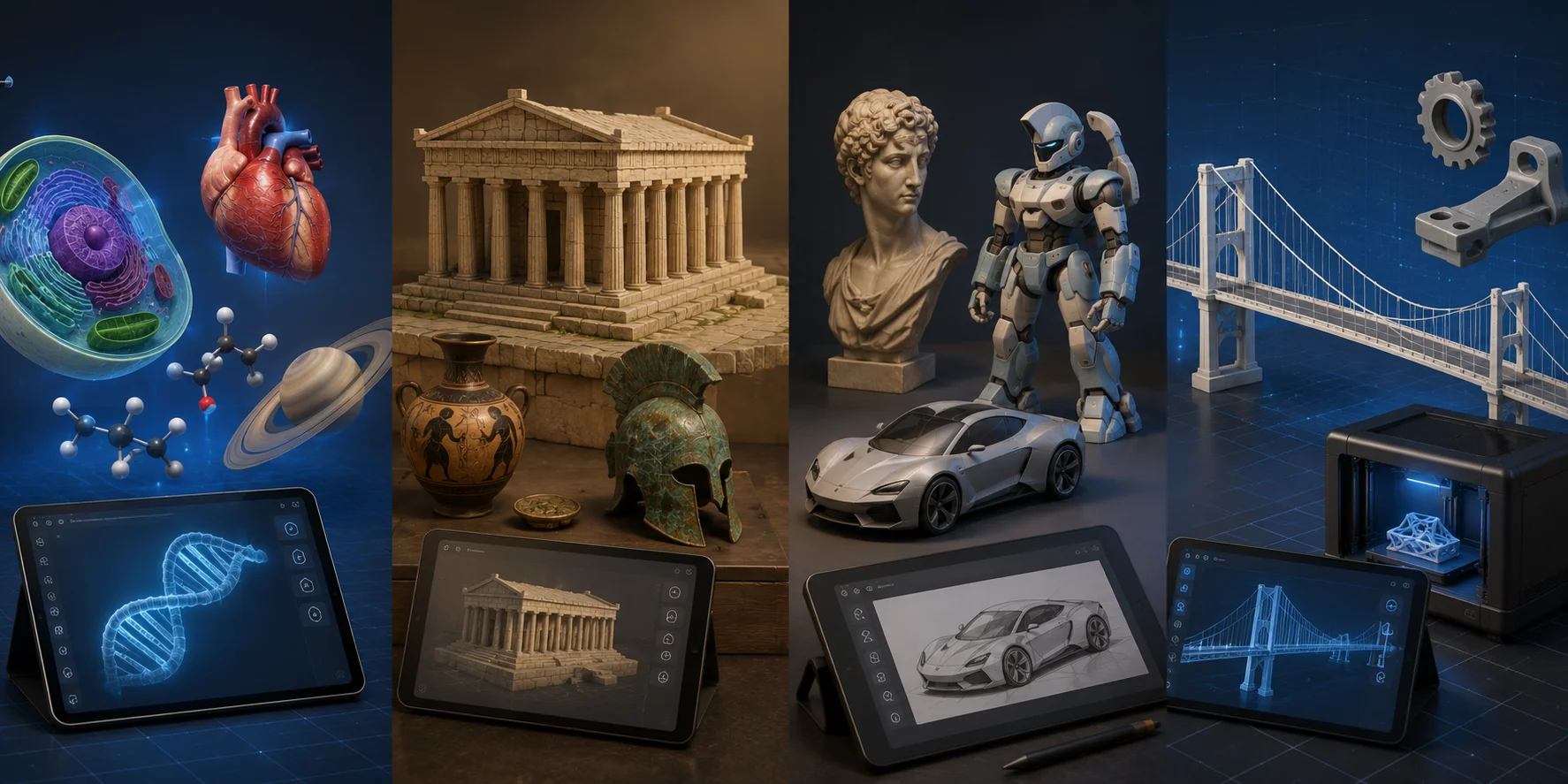 ai 3d across subjects