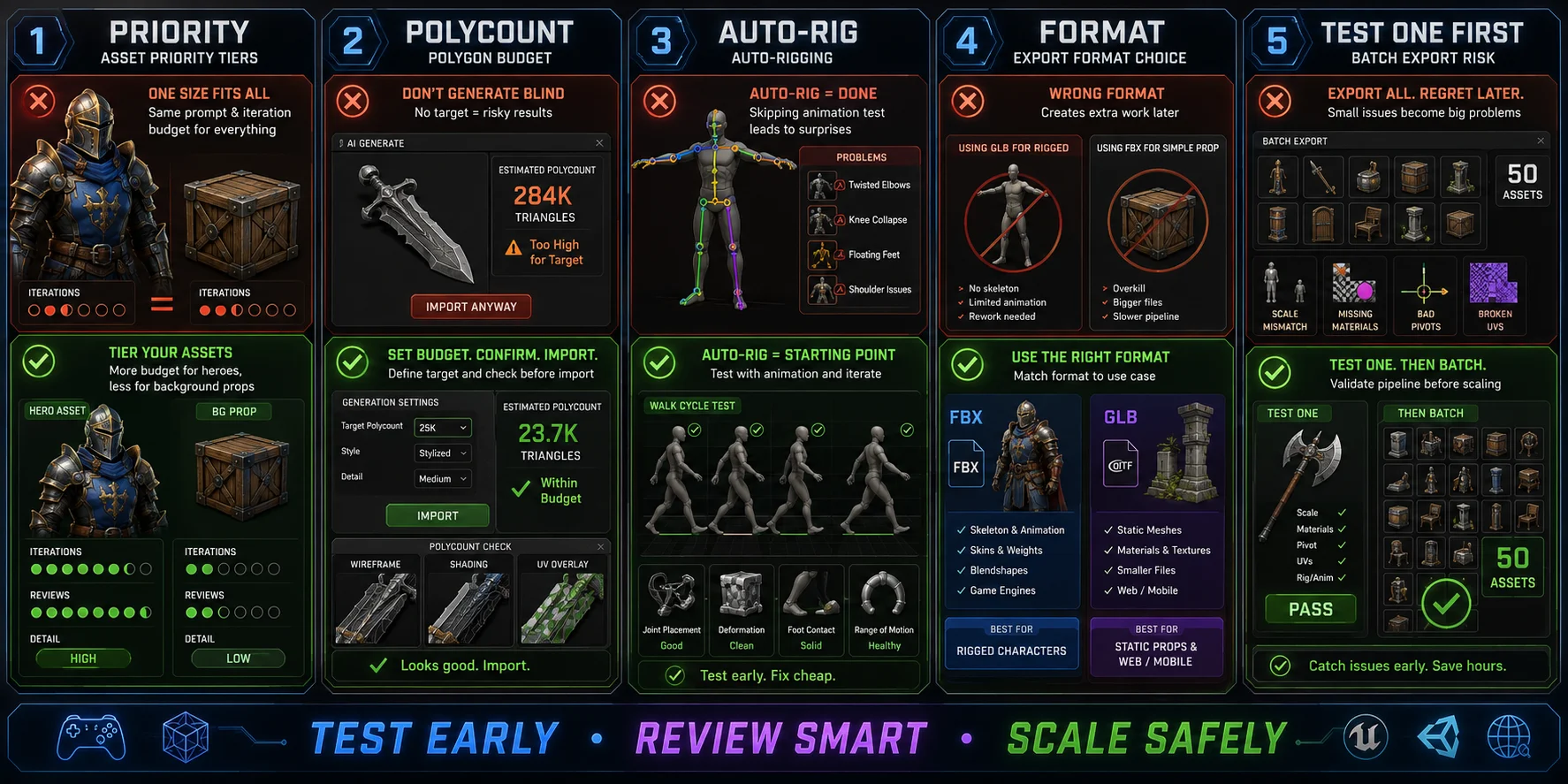 ai 3d workflow for indie game developers common workflow mistakes indie devs make