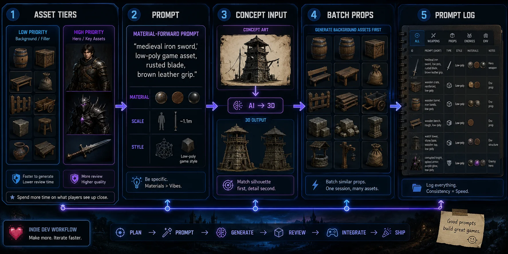 ai 3d workflow for indie game developers step 1 concept and prompt turning ideas into 3d assets