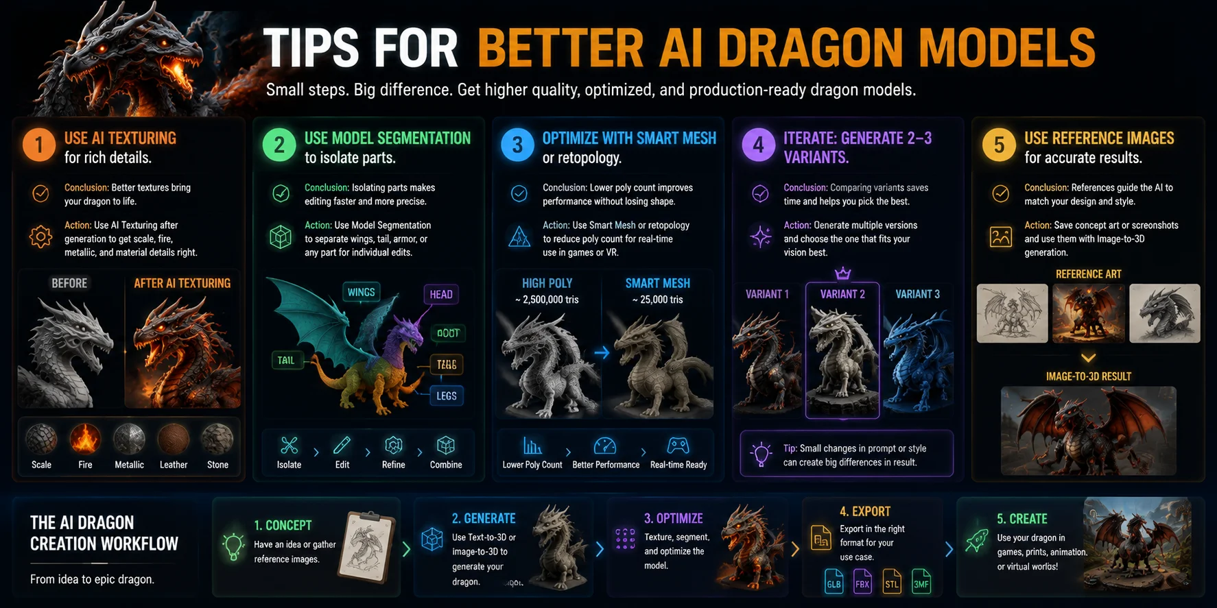 ai dragon 3d model tips for better ai dragon models