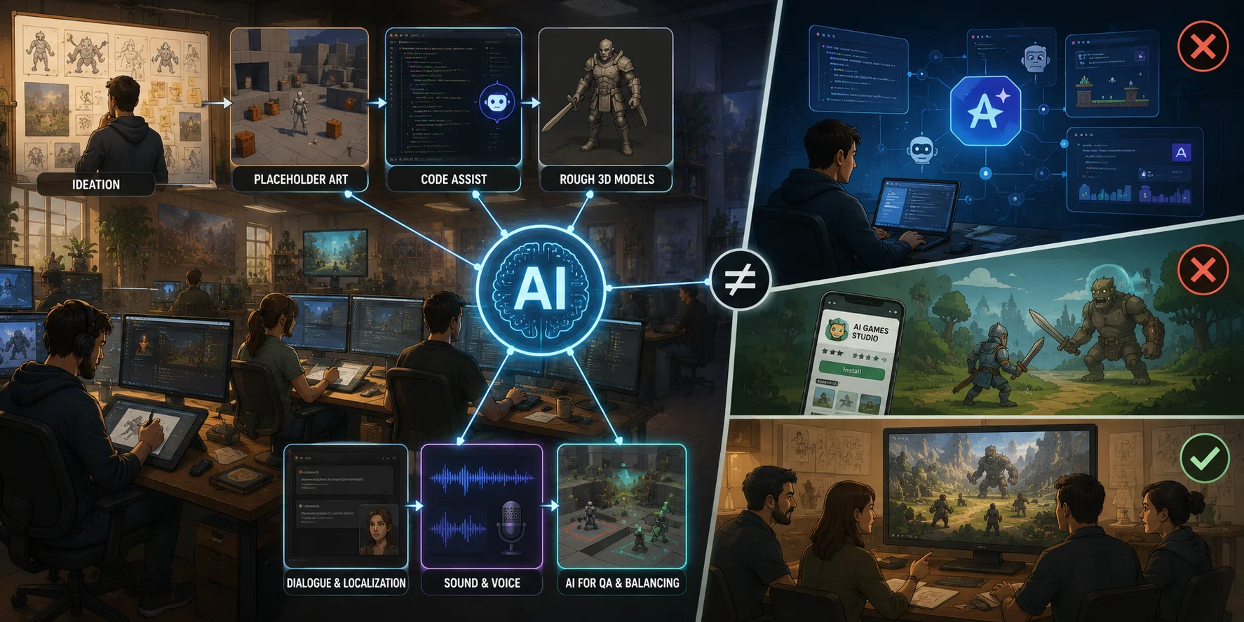 human-led-ai-game-studio