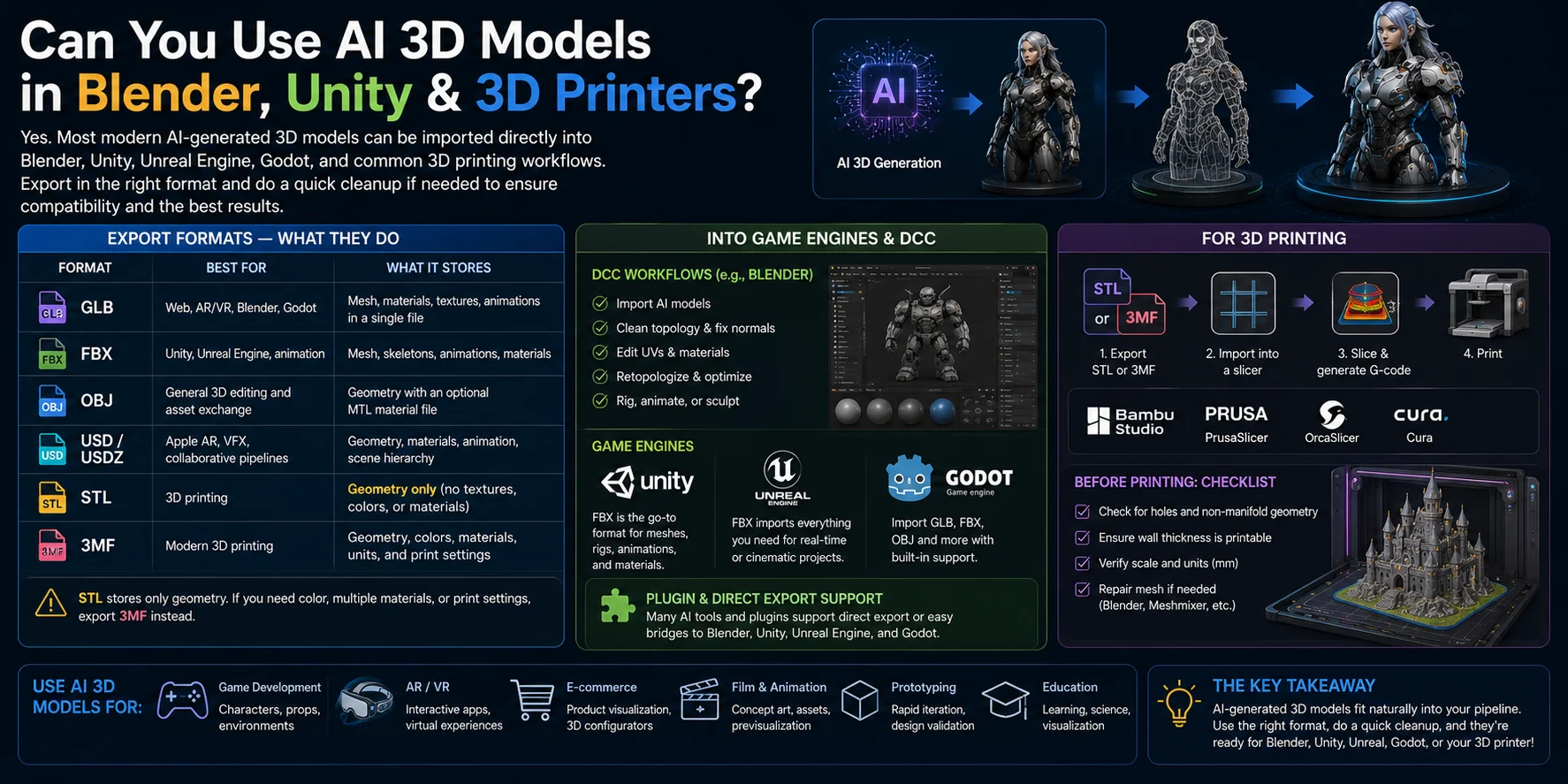 ai 3d export workflows blender unity printing