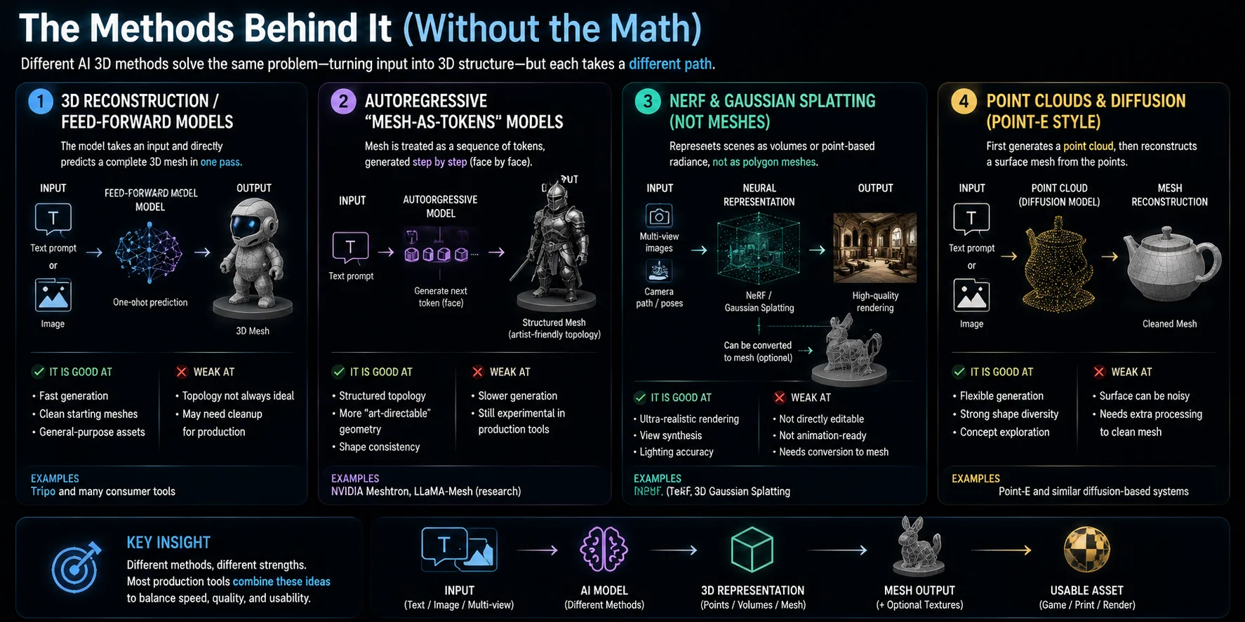 ai 3d generation methods compared